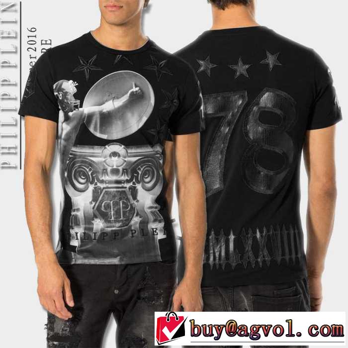 2016春夏 PHILIPP PLEIN フィリッププレイン めちゃくちゃお得   半袖Tシャツ 2色可選