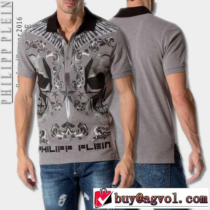 ◆モデル愛用◆ 2016春夏 PHILIPP PLEIN フィリッププレイン 半袖Tシャツ   2色可選