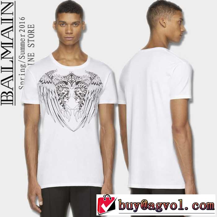 2016春夏 存在感◎ BALMAIN バルマン 半袖Tシャツ 4色可選