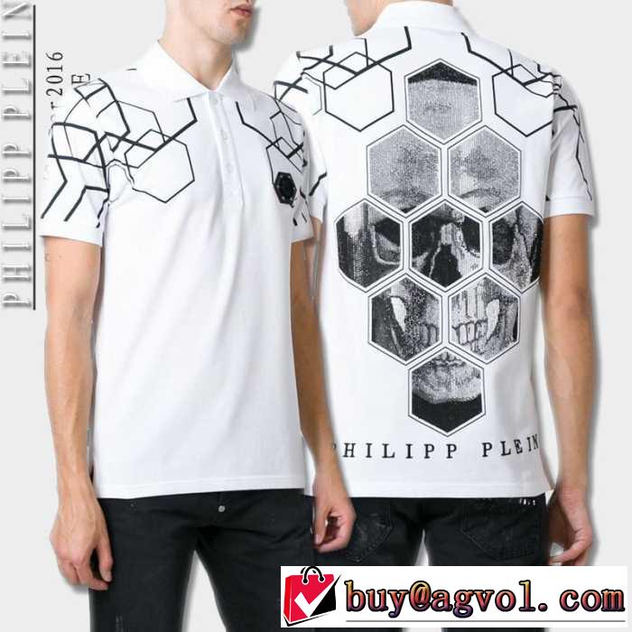 半袖Tシャツ 2016春夏 首胸ロゴ PHILIPP PLEIN フィリッププレイン   3色可選