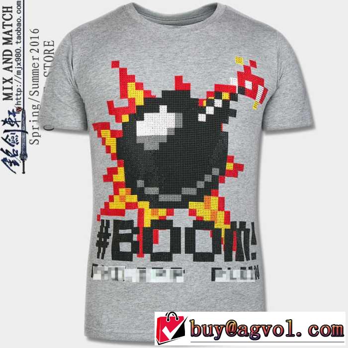【激安】2016春夏 PHILIPP PLEIN フィリッププレイン 半袖Tシャツ 3色可選