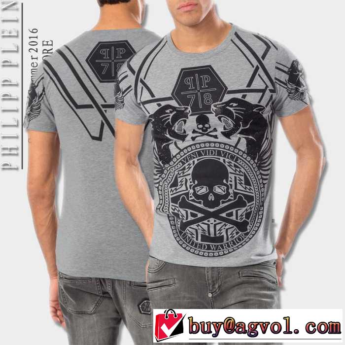 2016春夏 PHILIPP PLEIN フィリッププレイン SALE開催 半袖Tシャツ 3色可選