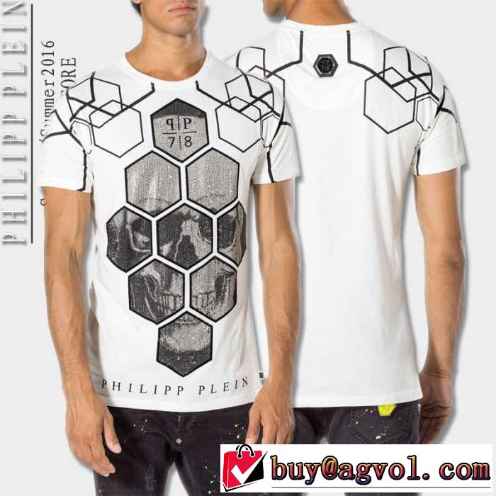 2016春夏 スタイリッシュな印象  PHILIPP PLEIN フィリッププレイン 半袖Tシャツ 3色可選