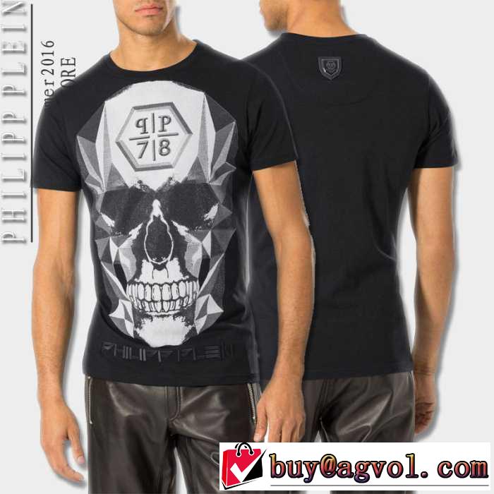 値下げ！ 2016春夏 PHILIPP PLEIN フィリッププレイン 半袖Tシャツ 2色可選