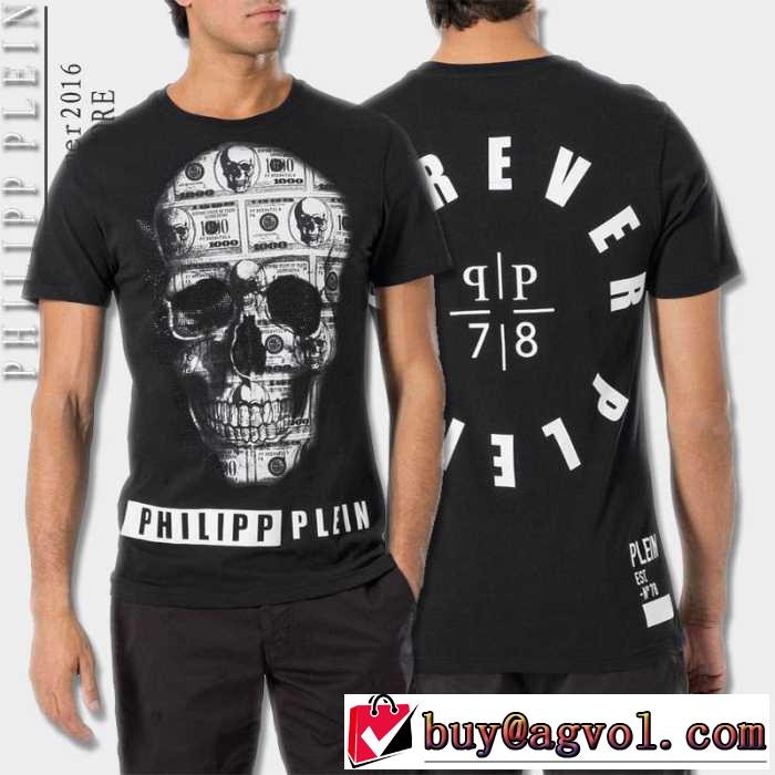 半袖Tシャツ 2016春夏大人気☆NEW!! PHILIPP PLEIN フィリッププレイン 3色可選