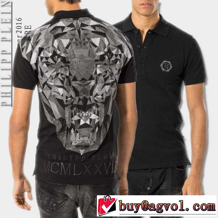 2016春夏 PHILIPP PLEIN フィリッププレイン 高級感溢れるデザイン 半袖Tシャツ 3色可選