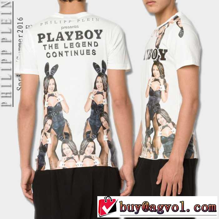 2016春夏 PHILIPP PLEIN フィリッププレイン 高級感ある  半袖Tシャツ 2色可選