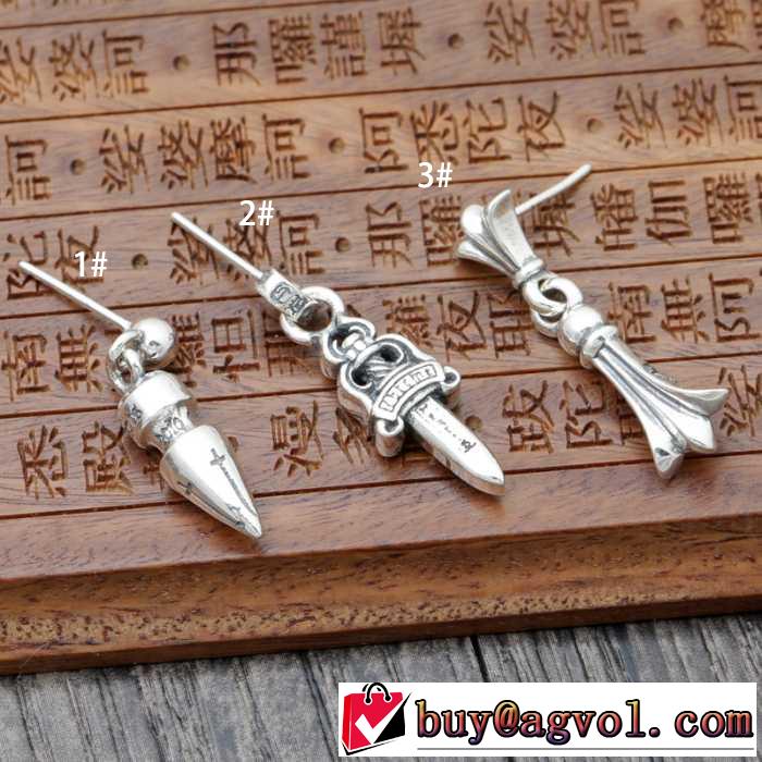 2016 強い魅力を感じる一枚 クロムハーツ CHROME HEARTS シルバー925 ロングピアス