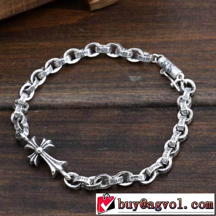 入手困難！2016 クロムハーツ CHROME HEARTS シルバー925 ブレスレット
