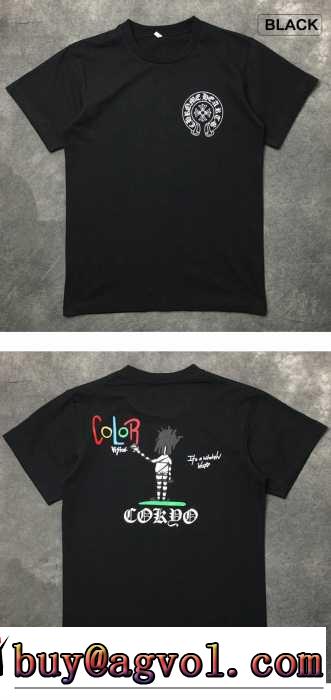 海外セレブ定番愛用 2016春夏 クロムハーツ CHROME HEARTS 半袖Tシャツ 男女兼用 2色可選