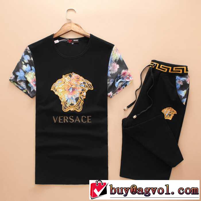 人気商品  2016春夏 ヴェルサーチ VERSACE ジャージセット 2色可選