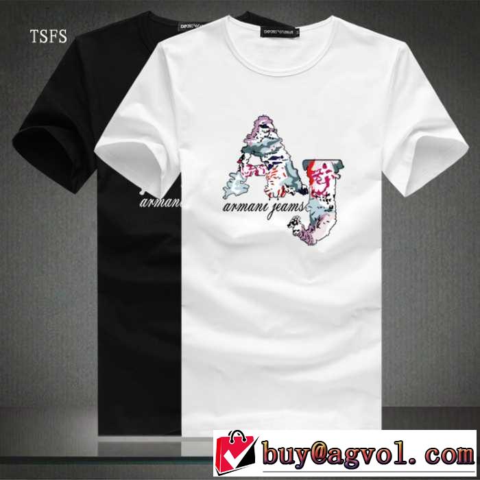 デザイン性の高い  2016春夏 ARMANI アルマーニ 半袖Tシャツ 2色可選