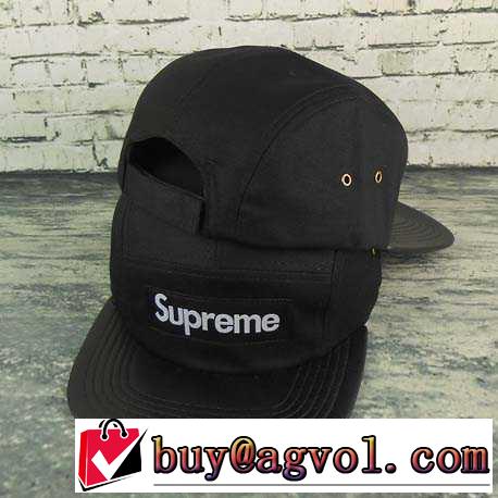 2016 高評価の人気品 シュプリーム SUPREME Expedition Leather Visor Camp Cap 帽子