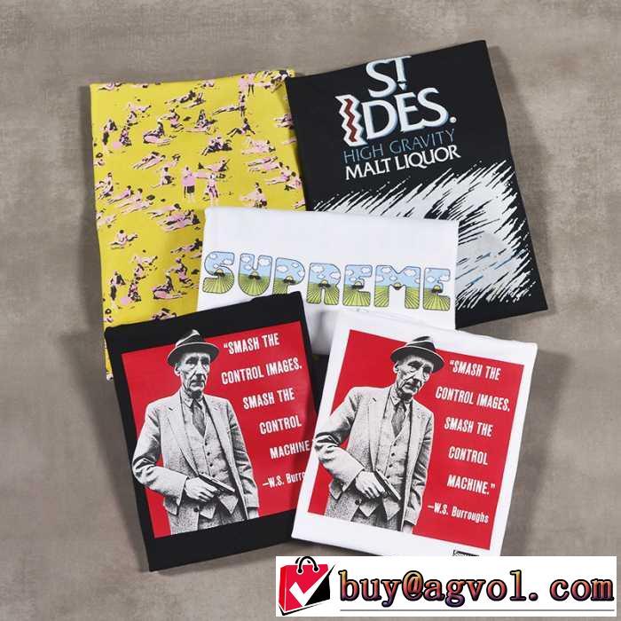 上質 2016S/Supreme burroughs st.ides the shit beach tee 半袖Tシャツ 4色可選