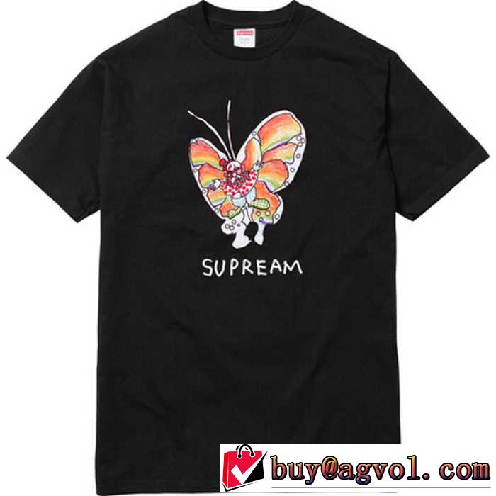 個性的なデザ シュプリーム Supreme 16SS Gonz Butterfly Tee 3色可選 男女兼用