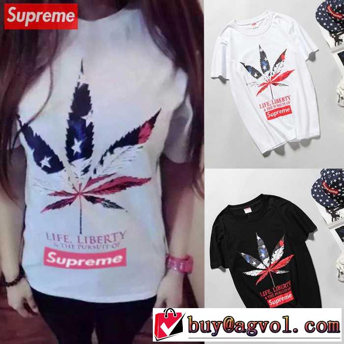 高品質 人気 2016 シュプリーム SUPREME 半袖Tシャツ 2色可選 男女兼用