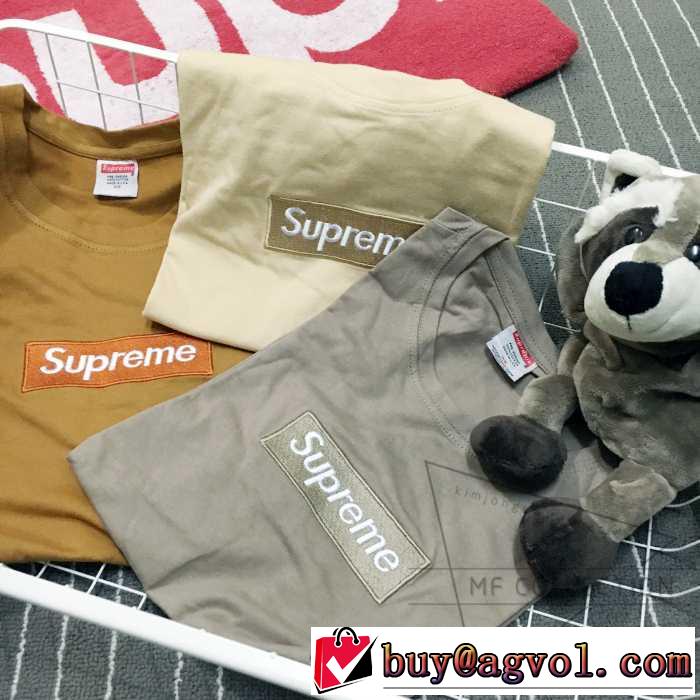 雑誌掲載アイテム 2016 シュプリーム SUPREME 半袖Tシャツ 3色可選 男女兼用