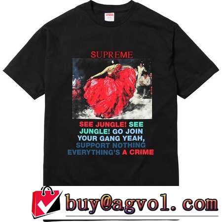 2016 お洒落自在 Supreme Dancer Women Tee T-Shirt 半袖Tシャツ 男女兼用 2色可選