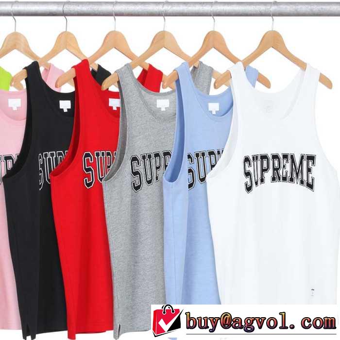 落ち着いた感覚 Supreme 15ss Collegiate Tank Top タンクトップ 男女兼用 2色可選