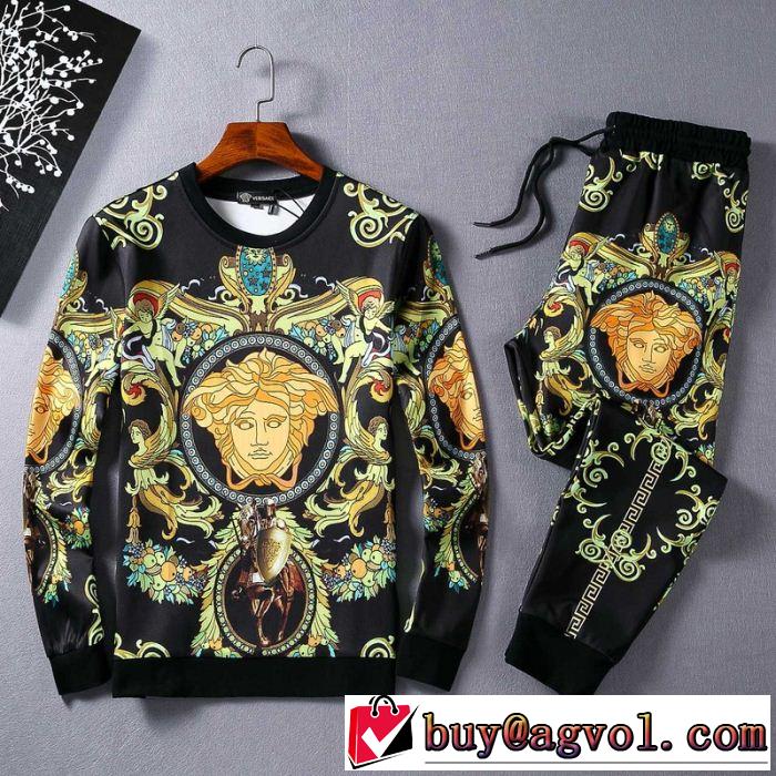 2016秋冬 入手困難！ヴェルサーチ VERSACE プルオーバーパーカー 上下セット迷彩総柄