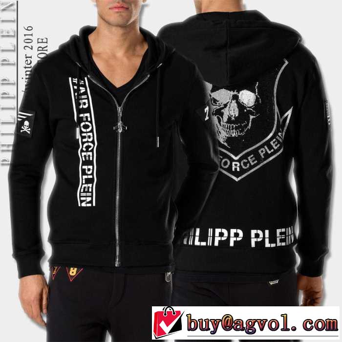 超人気美品◆ 2016秋冬フィリッププレイン PHILIPP PLEIN  フード付きコート 2色可選