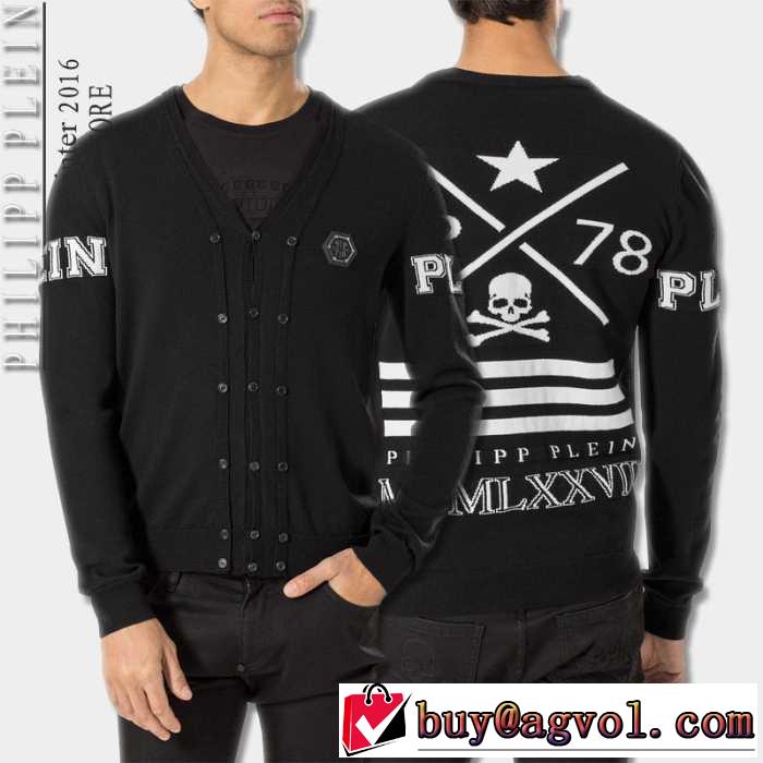 超レア 2016秋冬 フィリッププレイン PHILIPP PLEIN ニットウェア 2色可選