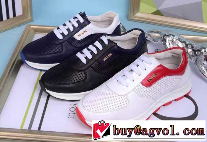 特別人気感謝SALE 2016秋冬 プラダ PRADA ランニングシューズ 3色可選