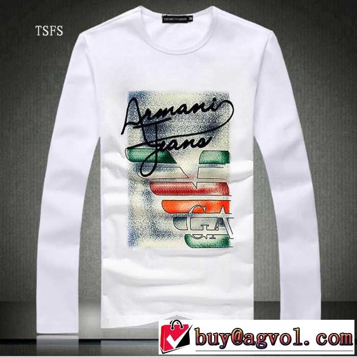 お洒落な存在感 2016秋冬 アルマーニ ARMANI 長袖Tシャツ 2色可選