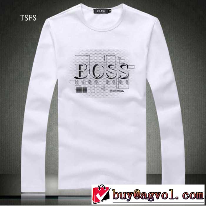 個性的なデザイン 2016秋冬 ヒューゴボス HUGO BOSS 長袖Tシャツ 2色可選