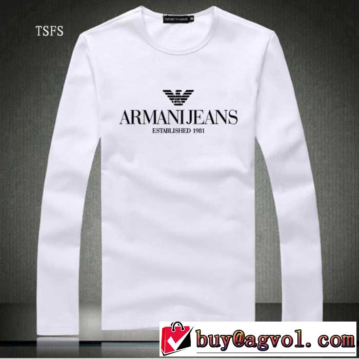 2016秋冬 主役になる存在感 アルマーニ ARMANI 長袖Tシャツ 3色可選