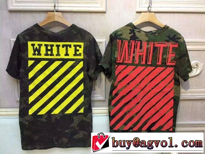 2016-17春夏新作 Off-White オフホワイト存在感のある 男女兼用半袖 Tシャツ