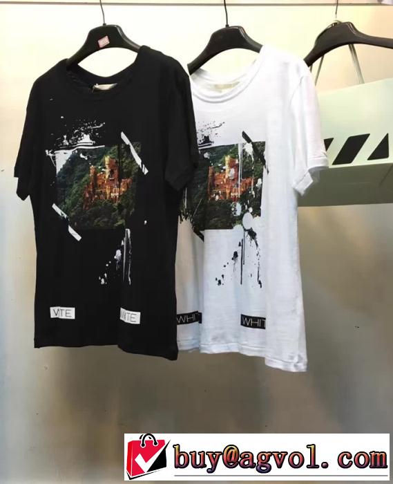 【激安】2016-17春夏新作 Off-White オフホワイト半袖 Tシャツ