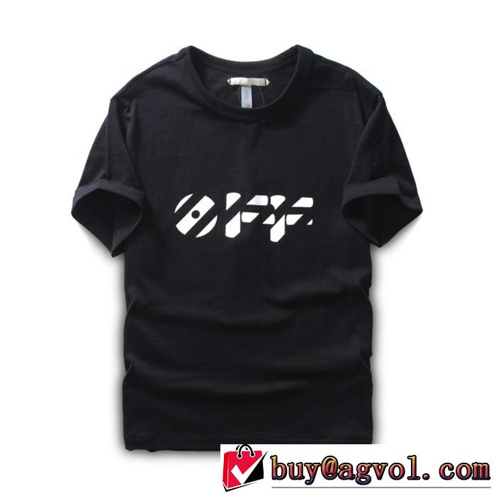 2016-17春夏新作 Off-White オフホワイト 首胸ロゴ 半袖 Tシャツ