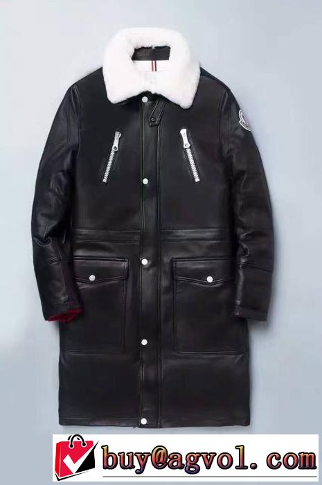 2016-17新作 MONCLER モンクレール 高級感溢れるデザイン 高レベルの保温性 革ジャケット