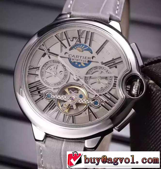 2016売れ筋のいい  カルティエCARTIER 機械式（自動巻き）ムーブメント 男性用腕時計 6色可選