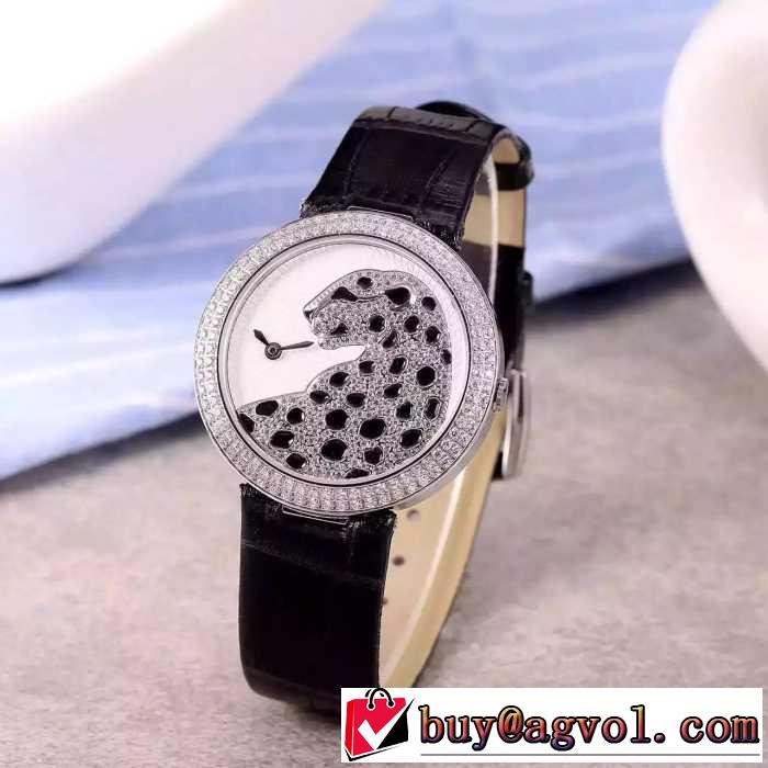 2016◆モデル愛用◆  カルティエCARTIER スイスムーブメント 女性用腕時計 5色可選