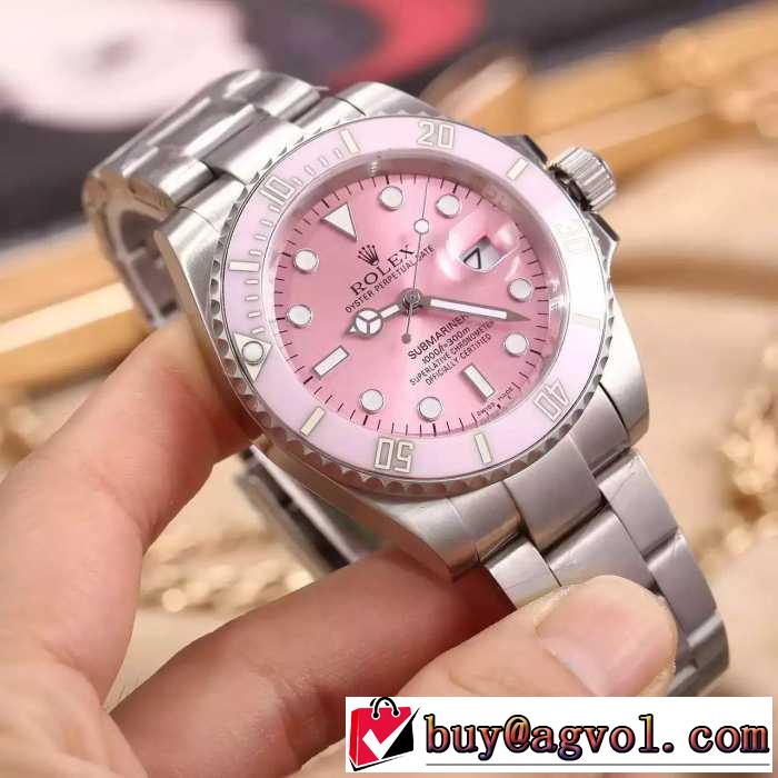 存在感のある2016 ロレックス ROLEX 機械式（自動巻き）ムーブメント 女性用腕時計 2色可選