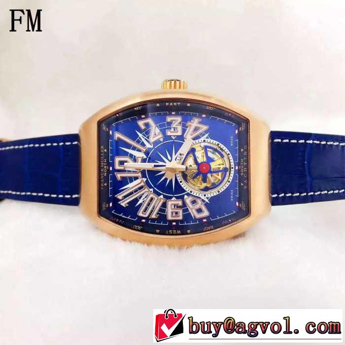 重宝するアイテム 2016  フランクミュラーFRANCK MULLER 輸入機械式（自動巻き）ムーブメント 男性用腕時計 4色可選