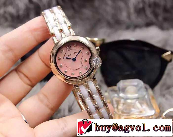 2016 ムダな装飾を排したデザイン カルティエ CARTIER 輸入クオーツムーブメント 女性用腕時計 4色可選