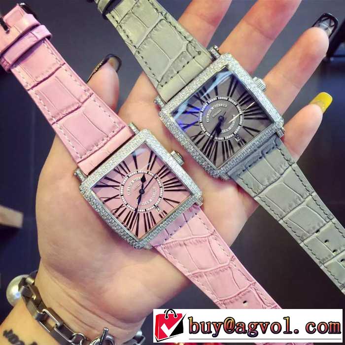 ファション性の高い2016 フランクミュラー FRANCK MULLER 輸入クオーツムーブメント 女性用腕時計 2色可選