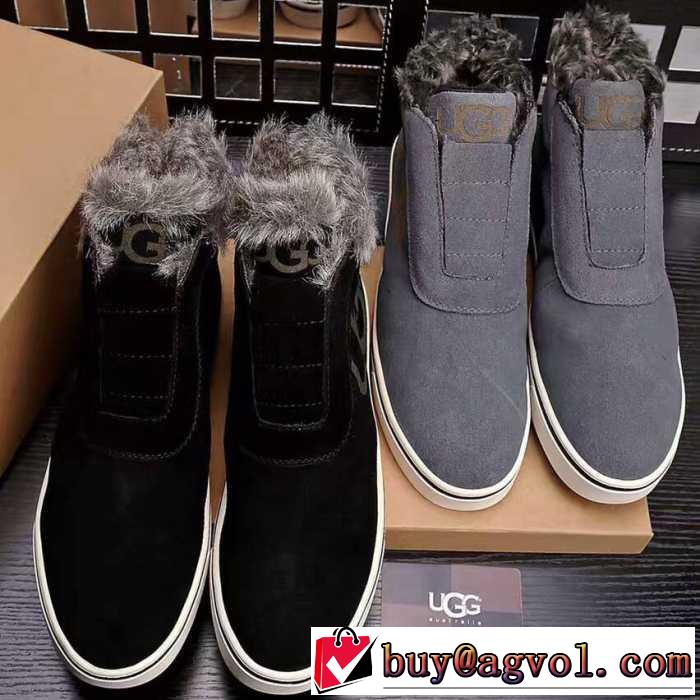 お洒落に魅せる 2016秋冬 UGG ハイトップシューズ フリース付け 2色可選