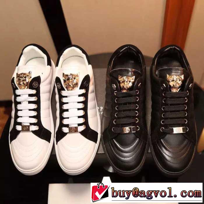 2016秋冬  フィリッププレインPHILIPP PLEIN 素敵 フラットシューズ 2色可選