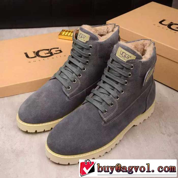 お洒落に魅せる 2016秋冬 UGG ハイトップシューズ フリース付け