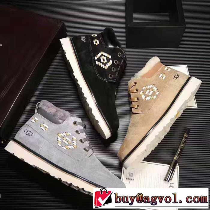 セール中 2016秋冬 UGG ハイトップシューズ フリース付け 2色可選