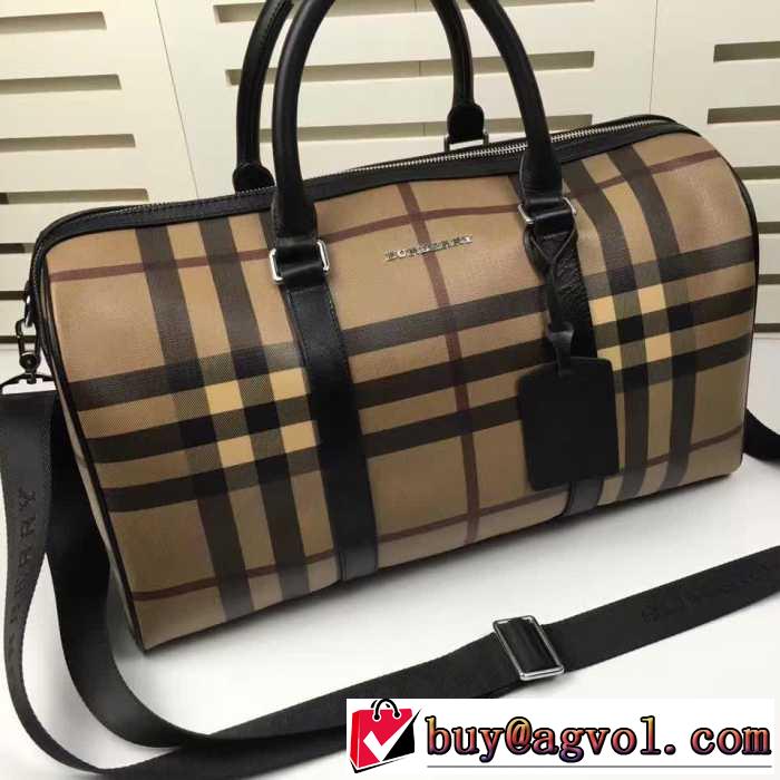 絶大な人気を誇る 2017春夏 バーバリー BURBERRY 手持ち&ショルダー掛け ボストンバッグ 2色可選