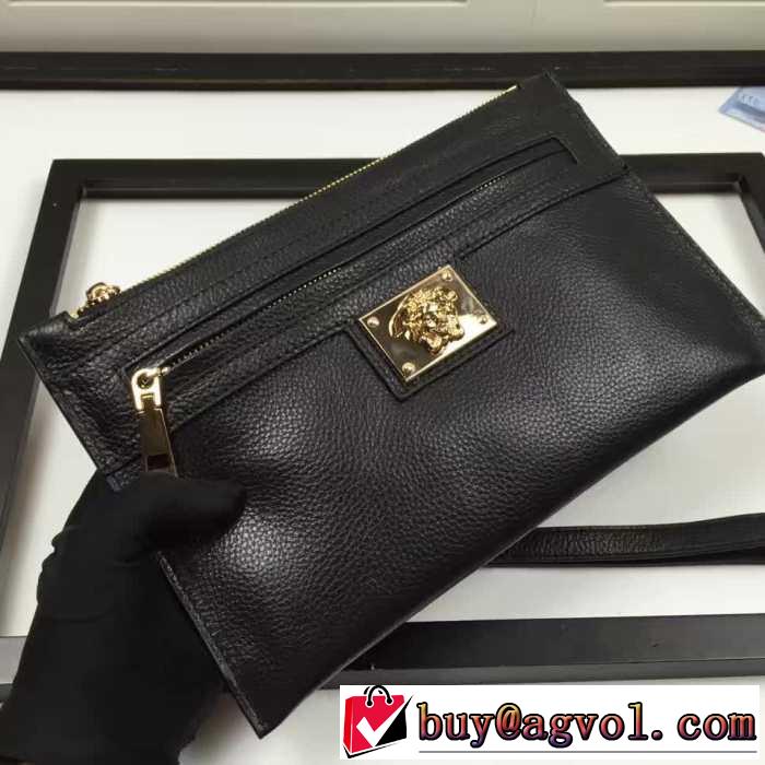 首胸ロゴ 2017春夏 ヴェルサーチ VERSACE セカンドバッグ