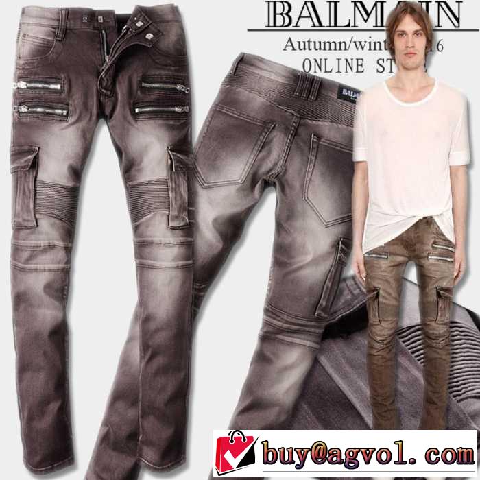 人気 ランキング 2017春夏 バルマン BALMAIN ジーンズ ユーズド加工