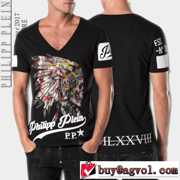 2017春夏 フィリッププレイン PHILIPP PLEIN 今買い◎得 半袖Tシャツ 2色可選