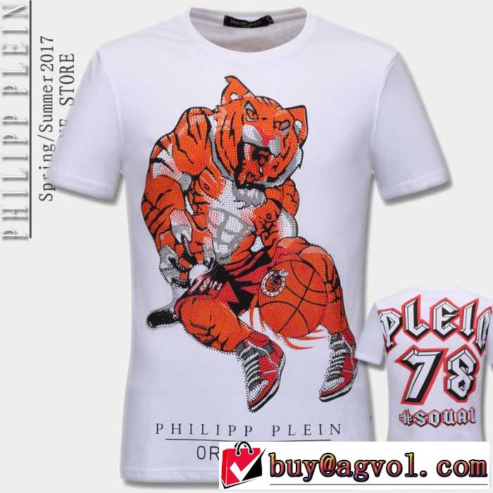 海外セレブ愛用 2017春夏 フィリッププレイン PHILIPP PLEIN 半袖Tシャツ 3色可選
