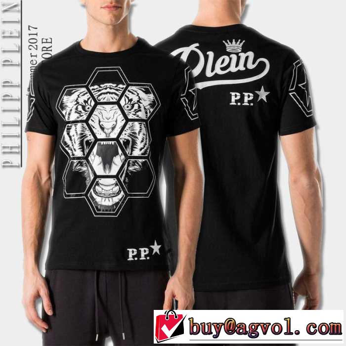 2017春夏 フィリッププレイン PHILIPP PLEIN サイズ豊富 半袖Tシャツ 2色可選